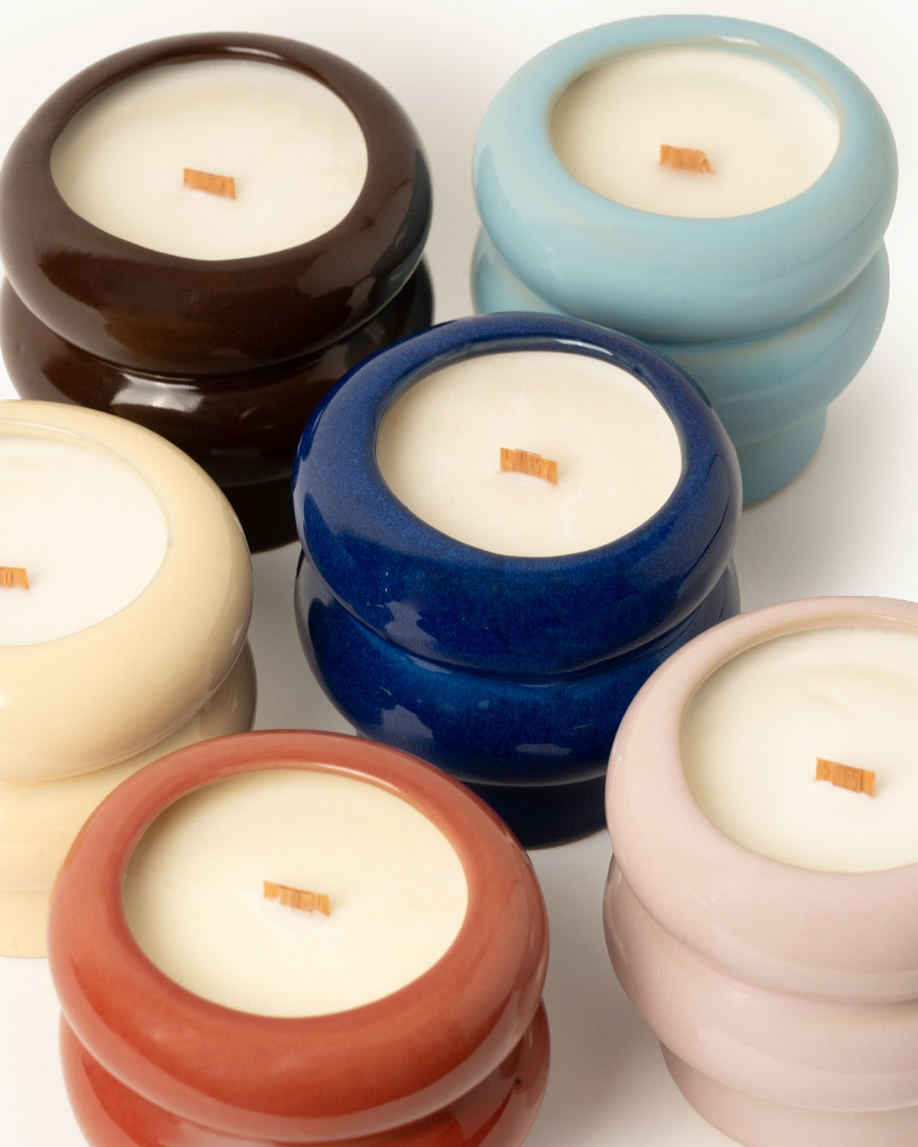 Ripple Scented Wax Candle - Amber - 240g