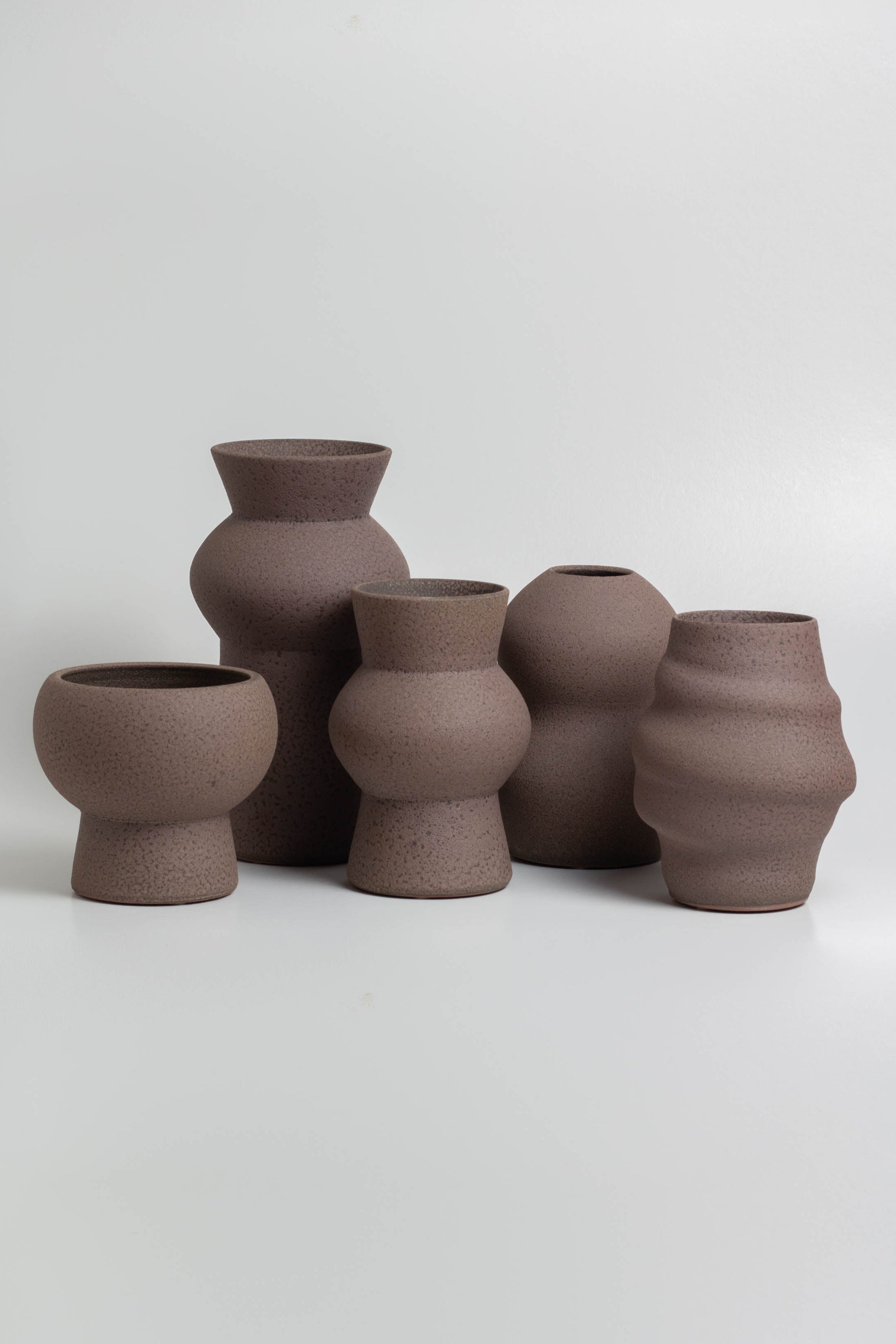 Noachis Glazed Vase - Brown