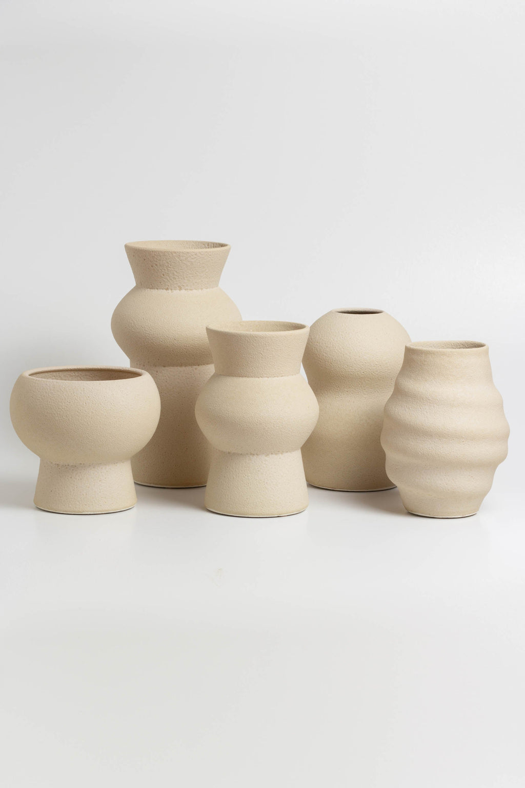 Vase émaillé Noachis - Crème