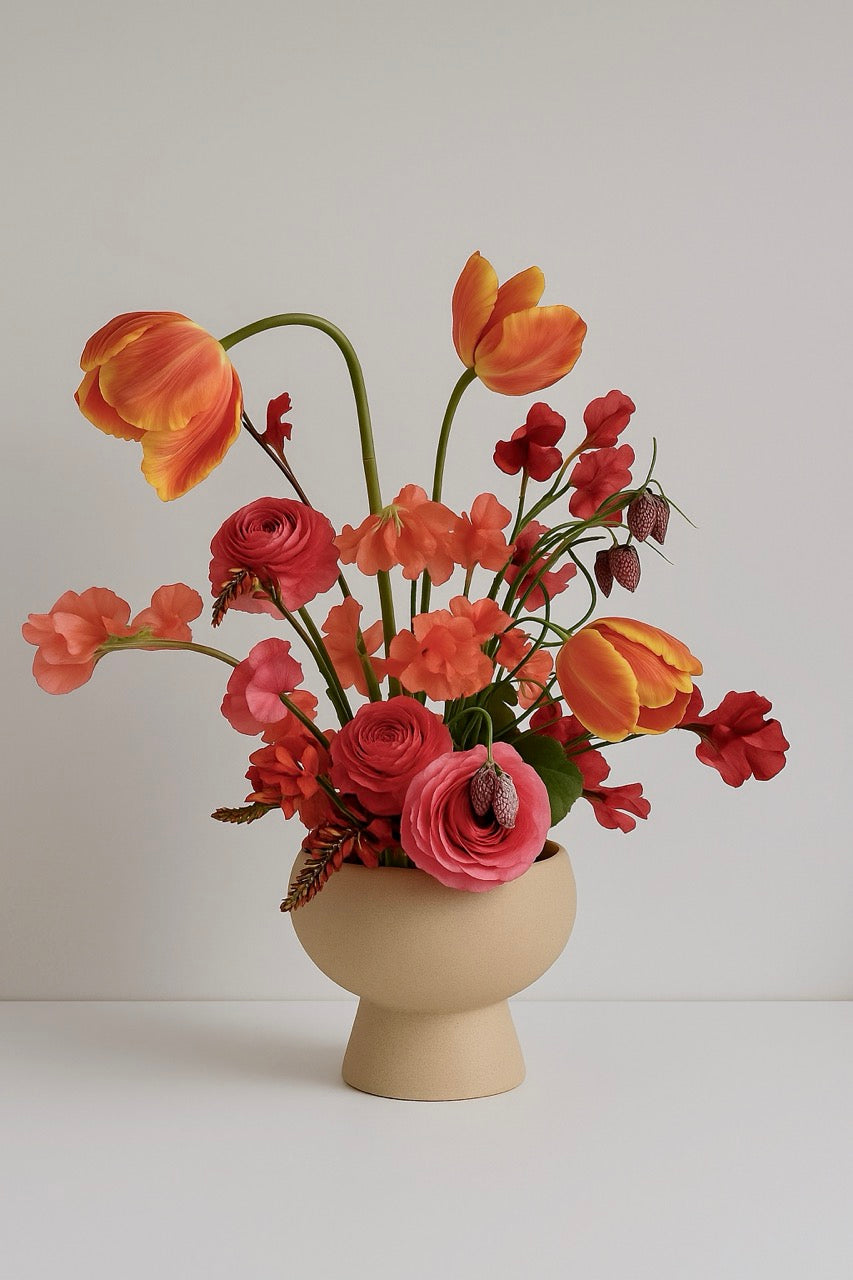 Holden Glazed Vase - Cream