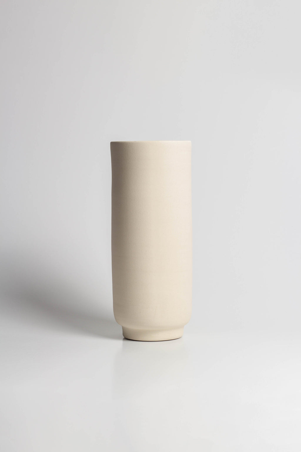Sleek Vase, with a minimalist shape, handmade in Portugal. Ideal for displaying flowers or as a standalone decorative vase