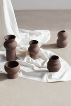 Palus Glazed Vase - Brown