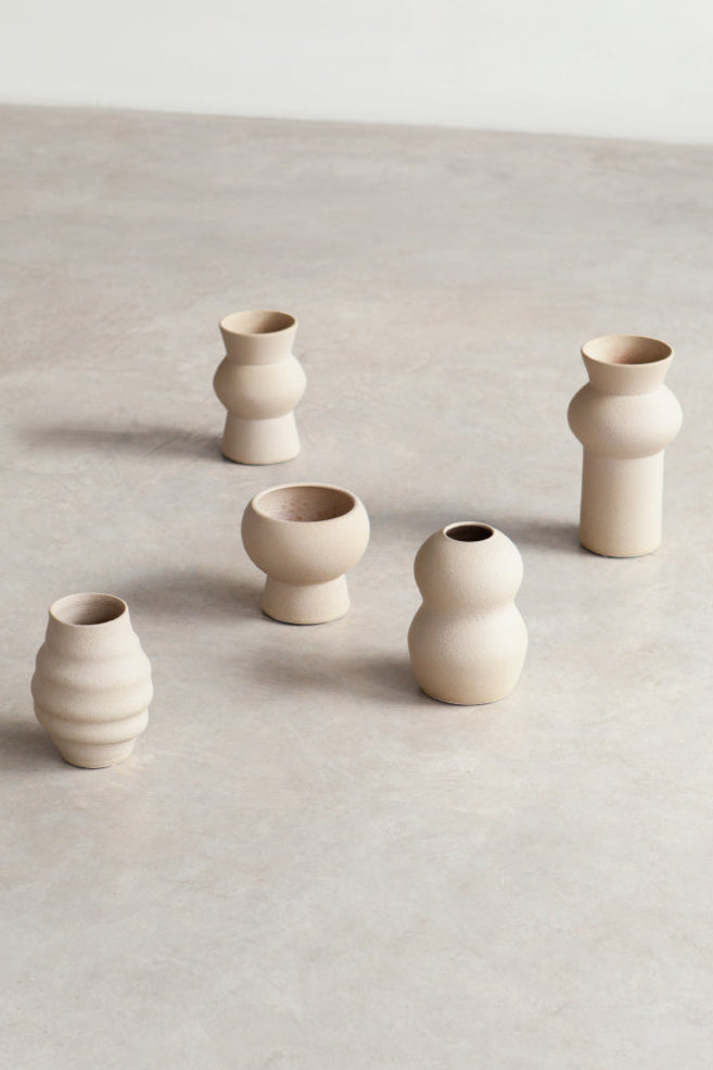 Noachis Glazed Vase - Cream