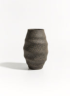 Aonia Glazed Vase - Brown