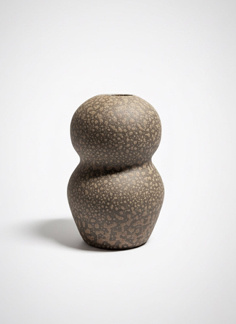 Palus Glazed Vase - Brown