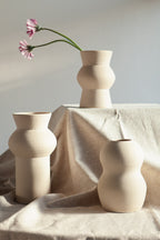 Palus Glazed Vase - Cream