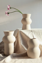 Vase émaillé Noachis - Crème